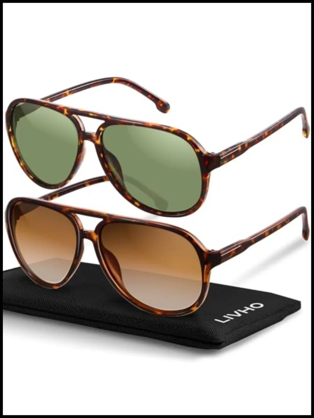 Polarized Aviator Sunglasses Oversized UV Protection Retro Vintage
